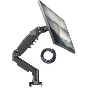 F80 Desktop 17"-30" LCD LED Monitor Holder Arm Gas Spring Full Motion Gas Strut Flexi TV Mount Loading 2-9kgs(with Cable Cover)