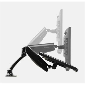 DLB502 Gas Spring Full Motion Desktop 10"-27" LCD LED Monitor Holder Arm Mount Bracket Loading 2-6.5kgs VESA 75/100mm