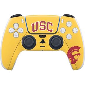 Skinit Decal Gaming Skin Compatible with PS5 Controller - Officially Licensed University of Southern California USC Trojans Jersey Design