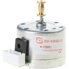 EG530SD-3F DC5-12V 3-Speed 33/45/78 RPM Adjustable Metal Turntables Motor Copper Sleeve Motor for Turntable RecordPlayer,Turntables Motor