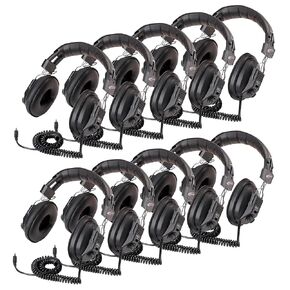 Califone 3068AV-10L Switchable Headphones Classpack