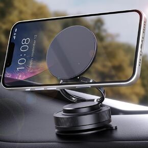 for Magsafe Car Mount, 2025 Upgraded Magnetic Phone Holder for Car, Hands Free Suction Cup Cell Phone Holder Car Accessories fit iPhone 16 Pro Max 15 14 13 12