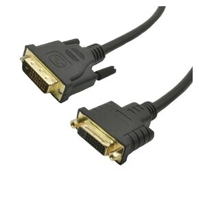 DVI Male to Female Extension Cable Full 25 Pin DVI-D 24+1 Compatible with The Monitor 0.5M