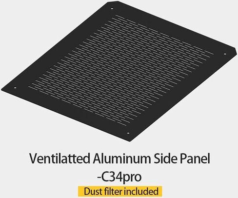 Mechanic Master Aluminum Alloy Case Accessory - Fine Mesh Side Panel (C34Pro) in Saudi Arabia