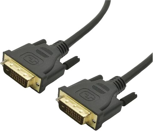 High Speed DVI Cable 1080p 3D Gold Plated p/Lug Male-Male DVI to DVI 24+1 PIN Cable 0.5M Compatible with The LCD DVD HDTV X-Box Monitor in Saudi Arabia