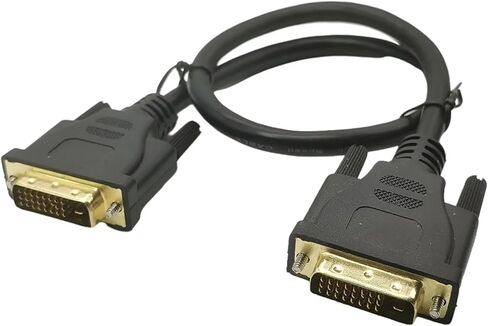 High Speed DVI Cable 1080p 3D Gold Plated p/Lug Male-Male DVI to DVI 24+1 PIN Cable 0.5M Compatible with The LCD DVD HDTV X-Box Monitor in Saudi Arabia