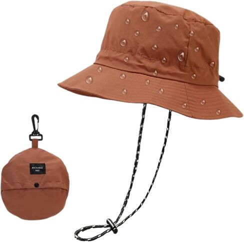 Waterproof Bucket Rain Hat for Women,Foldable Outdoor UV Protection Sun Hats and Quick Dry Boonie Hat in Saudi Arabia