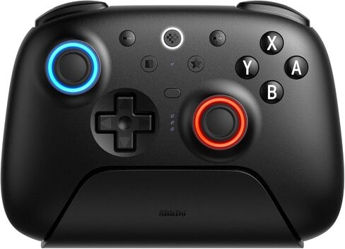 8Bitdo Ultimate 2 Bluetooth Controller for Switch/Switch 2 & Windows PC, Switch Pro Controller with TMR Joysticks, Switchable Hall Effect/Tactile Triggers, Vibration and Motion Control - Black in Saudi Arabia