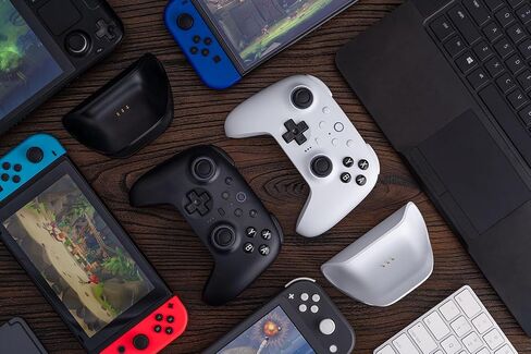 8Bitdo Ultimate 2 Bluetooth Controller for Switch/Switch 2 & Windows PC, Switch Pro Controller with TMR Joysticks, Switchable Hall Effect/Tactile Triggers, Vibration and Motion Control - Black in Saudi Arabia