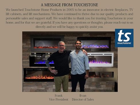 Touchstone Elevate TV Lift Cabinet-Model 72013-يناسب أجهزة التلفزيون حتى 50 بوصة قطري (عرض 45 بوصة)-Mission White Finish-SRV 3900 Lift-Wired & RF Remote-Alexa Compatible in Saudi Arabia