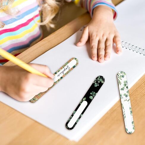 Whaline 101Pcs Cactus Flip Name Sticks with Carton Talking Flip Name Sticks Teacher Student Grouping Tally Sticks Name Tags for Home Classroom Educational Learning Activities Supplies in Kuwait