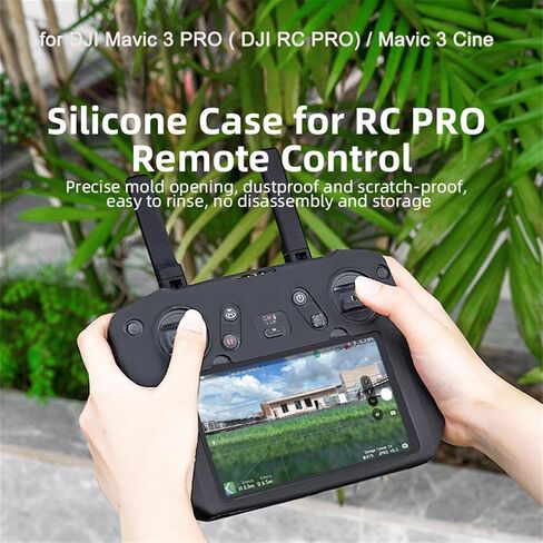 Silicone Case for DJI Mavic 3 Pro Fly More Combo (DJI RC Pro) /Mavic3PRO Cine/3 Cine Premium Combo/Mavic 3M/3T/3E for RC PRO Remote Controller Anti-Slip Protective Cover (Gray) in Saudi Arabia