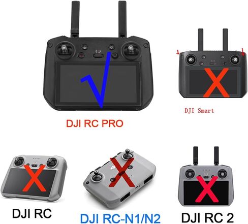 Silicone Case for DJI Mavic 3 Pro Fly More Combo (DJI RC Pro) /Mavic3PRO Cine/3 Cine Premium Combo/Mavic 3M/3T/3E for RC PRO Remote Controller Anti-Slip Protective Cover (Gray) in Saudi Arabia