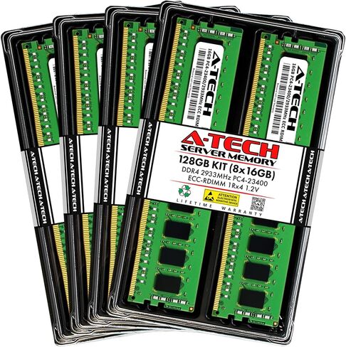 مجموعة A-Tech 192GB (6x32GB) ذاكرة الوصول العشوائي لـ Apple Mac Pro 2019 | DDR4 2933MHz PC4-23400 ECC RDIMM 2RX4 1.2V 288-PIN مسجل DIMM ترقية in Kuwait