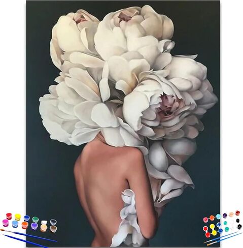 مجموعة الطلاء بالأرقام من Essenburg زوجين عراة مقاس 16 × 20، طلاء أكريليك رقمي زيتي حسب الرقم للبالغين، 4 قطع طلاء بالأرقام للبالغين المبتدئين في رسم لوحة زيتية قماشية in Saudi Arabia