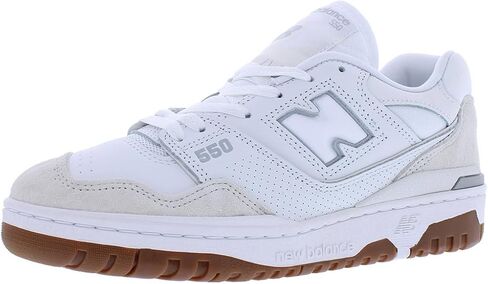 New Balance 550 Sneaker, White/Gum/White, 14.5 US Women/13 US Men in Saudi Arabia