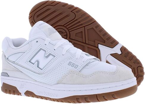 New Balance 550 Sneaker, White/Gum/White, 14.5 US Women/13 US Men in Saudi Arabia
