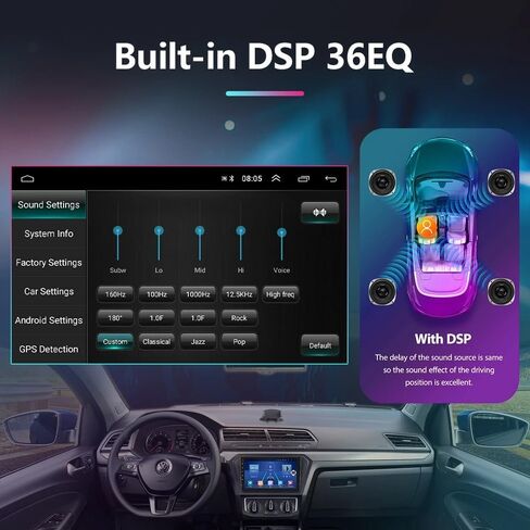 Radio Upgrade for Toyota 4Runner (2010-2019) Android Stereo Replacement 9 inch IPS Screen 8 Core 2G+32G Built-in Wireless Carplay/Android Auto/DSP Free Camera in Kuwait