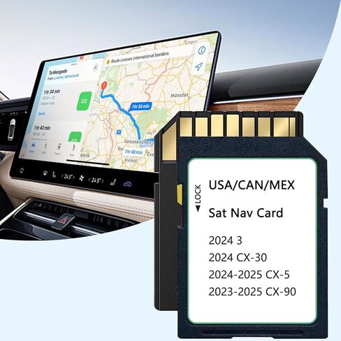 2025 Upgraded KMV6 66 EZ1B Navigation SD Card Map USA/CAN/MEX CX-5(2024-2025), CX-30/Model 3(2024), CX-90(2023-2025), KMV66Z1B Latest Navigation SD Card in Saudi Arabia