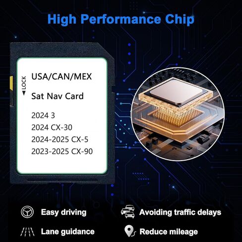 2025 Upgraded KMV6 66 EZ1B Navigation SD Card Map USA/CAN/MEX CX-5(2024-2025), CX-30/Model 3(2024), CX-90(2023-2025), KMV66Z1B Latest Navigation SD Card in Saudi Arabia