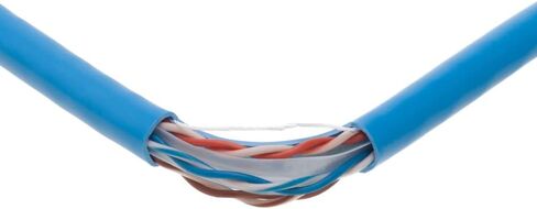 CAT6 Cable 1000ft Pull Box Solid Ethernet LAN UTP Cable 23AWG 550Mhz RJ45 Network CCA Copper Clad Aluminum Wire Bulk (Blue, 1000FT) in Saudi Arabia