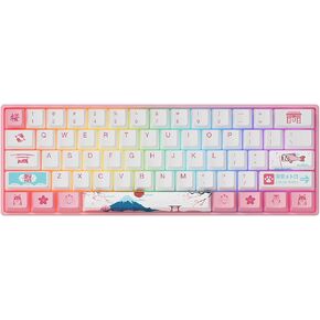 EPOMAKER AKKO 3061S World Tour R2 60% Wired Hotswap Mechanical Gaming Keyboard with RGB Backlight, Dye Sublimation PBT Keycaps, NKRO Programmable for Gamers/Mac/Win (Gateron Yellow Switch, 61 Keys)