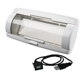 Universal Stereo Radio Waterproof Marine Automatic Door Splash Cover with USB Extension (Black)