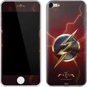 Skinit Decal MP3 Player Skin Compatible with iPod Touch (6th Gen 2015) - Officially Licensed Warner Bros The Flash Movie: Logo Poster Design
