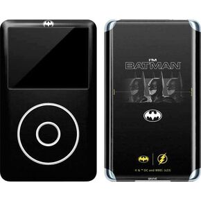 Skinit Decal MP3 Player Skin Compatible with iPod Classic (6th Gen) 80GB - Officially Licensed Warner Bros The Flash Movie: I am Batman Past to Future Design