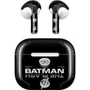 Skinit Decal Audio Skin Compatible with Apple AirPods (3rd Gen, 2021) - Officially Licensed Warner Bros The Flash Movie: Batman Flash Future & Past Design