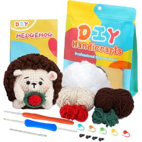 ZMAAGG Crochet Kit for Beginners, Crochet Animal Kit, Penguin Crochet Kit, Crochet Stuffed Animal Kit with Yarn, Step-by-Step Instructions Video, Beginner Crochet Kit for Adults (Penguin Family) in Kuwait