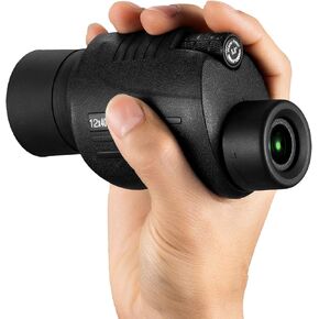 12X40 Compact Small Portable Telescope for Adults. HD Waterproof Shockproof. with Bak4 Porro Prism FMC-Lens Small Portable Telescope Telescope. Bird Watchi