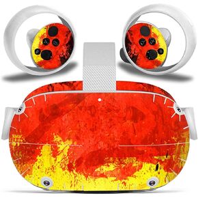 Stickers Skin for Oculus Quest 2 VR Headset and Controller Decal Skin Stickers for Oculus Quest 2 Three Mainstream Skins (Color : 3)