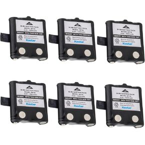 Kastar 6-Pack Ni-MH 4.8V 1000mAh Two-Way Radio Battery Replacement for GMR2059 GMR2089 GMR2099 GMR2238 GMR2875 GMR2889, GMR2889-2CK GMR3689 GMR3699 GMR6482CK GMR8552C, GMR8552CK GMR8553-2CK