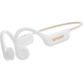Bone Conduction Headphones, Bluetooth 5.3 Open Ear Headphones, 8H Playtimes Wireless Headphones with Mic, Sport Earphones, IP56 Sweatproof Headset for Workout, Hiking, Black