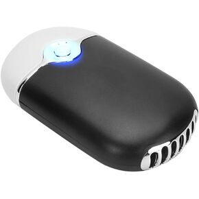 Air Conditioning Blower, 3 Colors USB Mini Fan, Multi‑Functional for Nail Polishes Eyelash Extension(black)