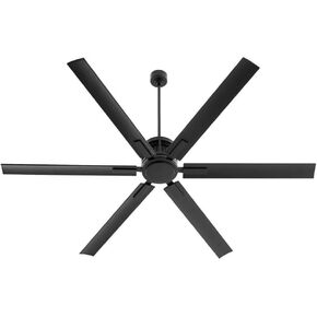 Quorum 10806-59 Zeus 80" Damp-Rated Ceiling Fan, Matte Black