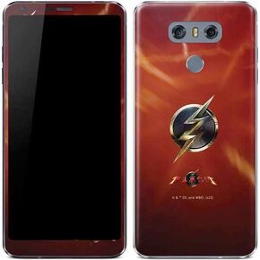 Skinit Decal Phone Skin Compatible with LG G6 - Officially Licensed Warner Bros The Flash Movie: Logo Poster Design