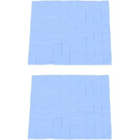 2pcs cpu وسادة سليكون موصلة حرارية