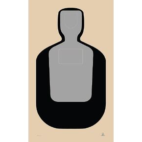 TQ-19 Shooting Target, Official NRA Paper Shooting Target, Law Enforcement Training & Qualification Target