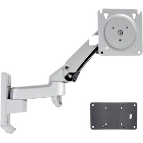 F300 3-12kg Aluminum Gas Spring Monitor Full Motion 2 Arm Tv Wall Bracket LCD 24"-35" Tv Mount Monitor Holder Led Stand(F300 Black)