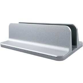 Aluminium Adjustable Double Vertical Laptop Stand Portable Notebook Mount Support Base Holder for MacBook Pro Air HC002