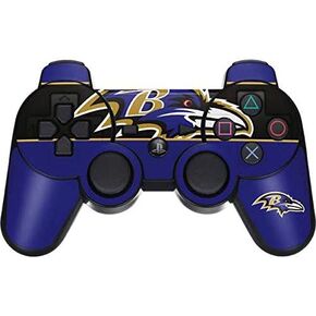 Skinit Decal Gaming Skin Compatible with PS3 Dual Shock Wireless Controller - Officially Licensed NFL Baltimore Ravens Zone Block Design