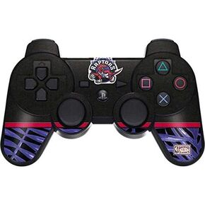 Skinit Decal Gaming Skin for PS3 Dual Shock Wireless Controller - Officially Licensed NBA Toronto Raptors Retro Palms Design