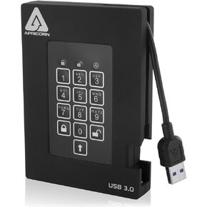 Apricorn Aegis Padlock Fortress - USB 3.0 A25-3PL256-1000F (R2) Portable HDD 1TB HD2125
