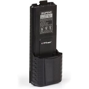 ExpertPower® Baofeng BL-5L 3800mAh Li-ion Battery – Extended Life 7.4V Two-Way Radio Replacement for UV-5R, BF-F8HP, BF-F9 Series – Classic Black