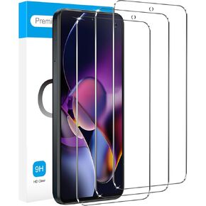 Fotbor 3 Pack for Motorola Moto G Stylus 5G (2024) واقي شاشة زجاجي مقسى ، 9H صلبة مقاومة ، HD Clear Clear Sensitive Touch Case Friends Free