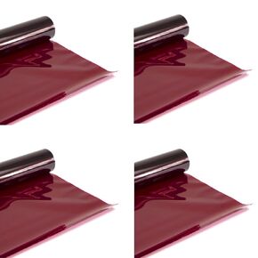 Selens Red Color Correction Gel 16x20 Inches 4 Piece Colored Lighting Filter Sheet for 800W Red Head Light Strobe Flashlight Photo Studio