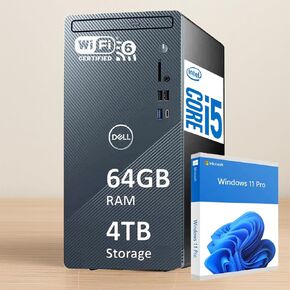 Dell Inspiron Tower Tower Business سطح المكتب كمبيوتر الكمبيوتر • Intel 12-Core I7 Processor • 64GB DDR4 SSD RAM • 2TB تخزين مشترك