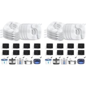 Veken Replacement Filters & Replacement Pre-Filter Sponges for 67oz, 95oz, 135oz Automatic Pet Fountain and 84oz Stainless Steel Cat Water Fountain Dog Water Dispenser in Kuwait